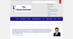 Desktop Screenshot of gospel-defender.org