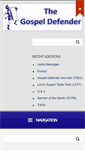 Mobile Screenshot of gospel-defender.org