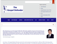 Tablet Screenshot of gospel-defender.org